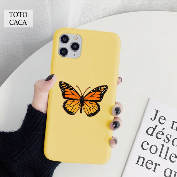 

monarch butterfly soft phone case for iphone 11 pro max x xs xr 6s 7 8 plus cute cover fpr iphone se 2020 coque