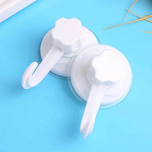 

hooks & rails bathroom suction cup bedroom plastic multipurpose removable rotating kitchen white seamless wall hook