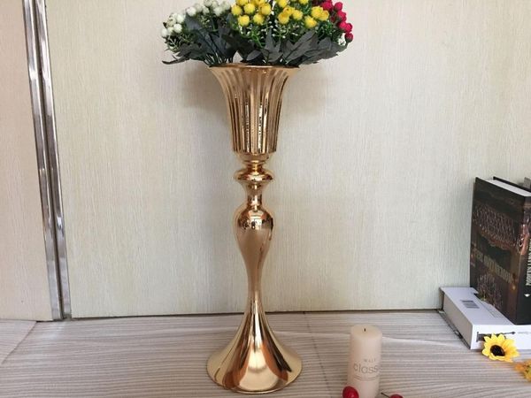 

party decoration tall gold metal flower vases table centerpiece wedding sunmood47