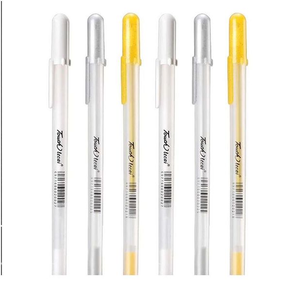 

0.7mm comic hand-painted highlight pen metalic markers set gold silver white paint graffiti pens writting drawing art qylesd