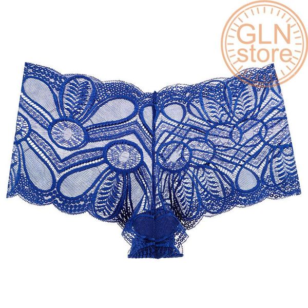 

women's panties underwear ladies lace cotton crotch mid waist buttock hollow transparent briefs the choice for girl147, Black;pink