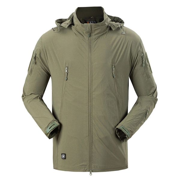 

2021 new spring autumn men's tactical jacket coat clothing outwear us army breathable nylon lightweight windbreaker s-3xl wkd2, Black;brown