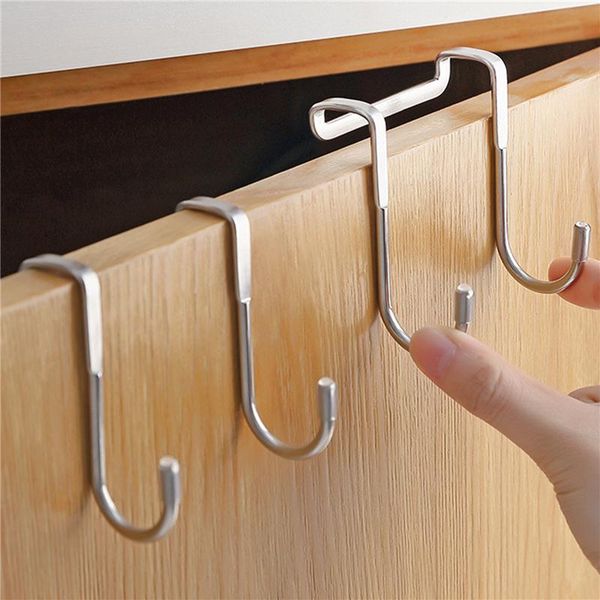

hooks & rails stainless steel punching cabinet door without trace hook s-type hanger back coat small