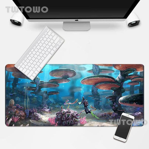 

mouse pads & wrist rests subnautica pad large custom table mat deskkeyboard natural rubber carpet office home
