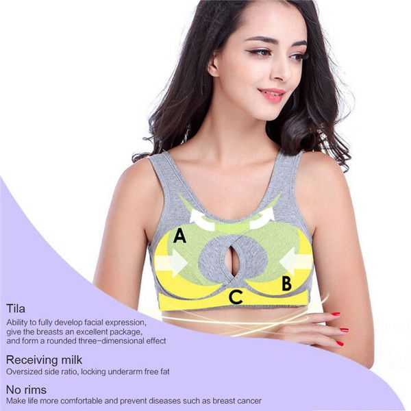 

women sport bra breathable running yoga brassiere fitness sports tank female cotton yoga bra anti-sagging sports bra, White;black