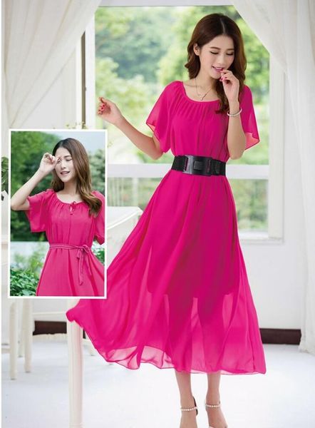 

maternity dresses {clearance sale} long chiffon bohemian dress clothes for pregnant women short sleeve pregnancy clothing, White