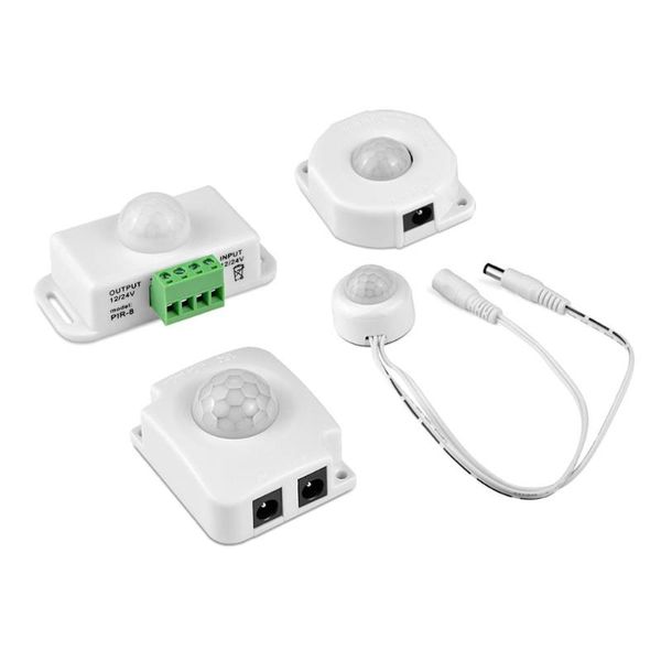 

strips smd 2835 led strip light pir motion sensor switch dc 12v - 24v smart auto on/off ir infrared human body induction dectector