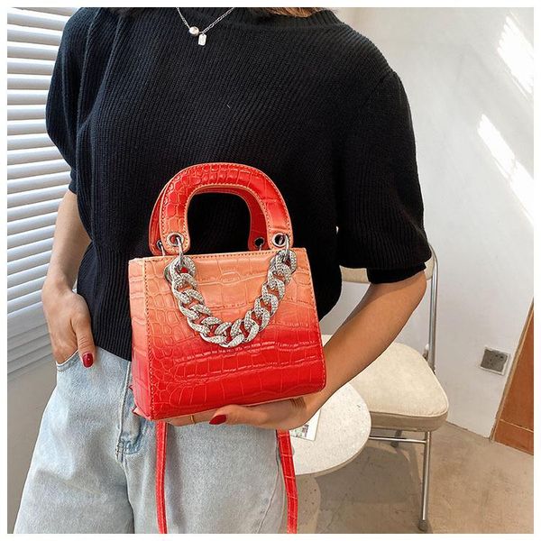 

evening bags stone pattern mini pu leather crossbody for women 2021 summer brand shoulder handbags chain design lady tote bag purses