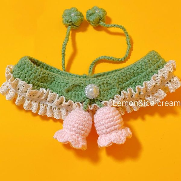 

cat costumes hand-woven pet and dog scarf birthday decoration fashion bib drool party accessories