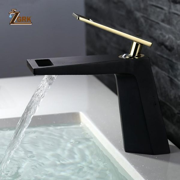 

bathroom sink faucets zgrk basin faucet black taps deck mounted cold mixer tap slt147