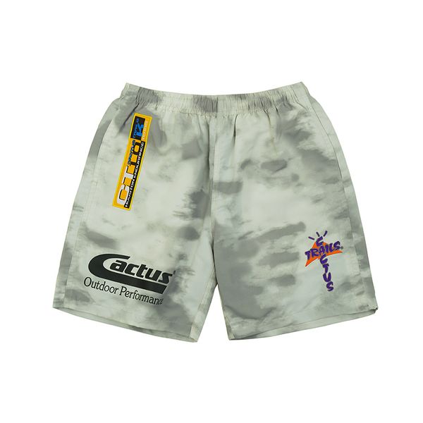 

fashion summer europe usa camo green outdoor nylon shorts women men cactus high street running middle pants jogging shorts, White;black