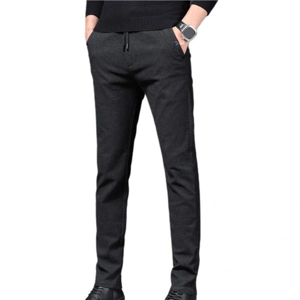 

men's pants men formal spring anti-pilling business great fit, Black