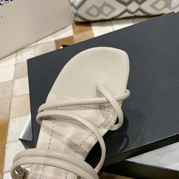 

2021 summer fashion women slippers outdoor round rope sandals female beach slides shoes ladies square heel casual shoes slippers, Black