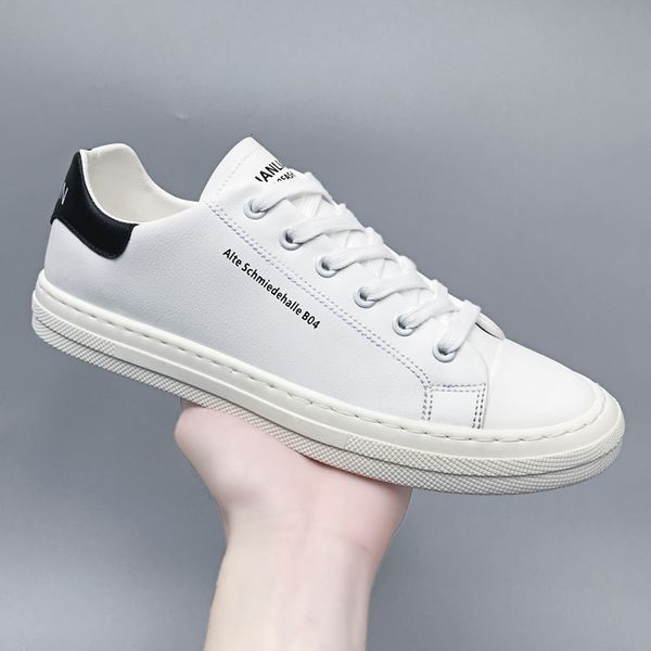 

2021 new breathable mesh summer deodorant casual for men's white sneakers trend man flat walking shoes tenis feminino x0kr, Black