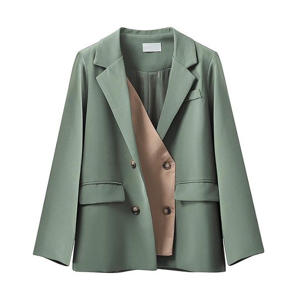 

women's suits & blazers fall style solid color long-sleeved ladies suit jacket korean casual commuter fashion, White;black