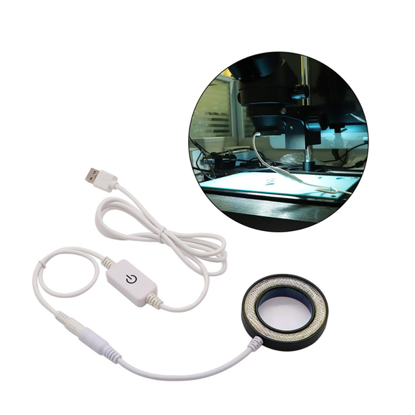 

cell phone repairing tools ss-033c 2 in 1 led microscope light usb adjustable round lamp uv oil smoke proof mirror for bga repair