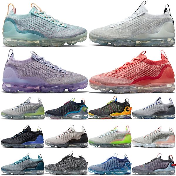 

wholesale fk-2021 fly knit tn plus running shoes flynit sneakers mens womens stone blue pure platinum team red oreo grey triple white light, White;red
