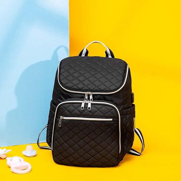 

diaper bags multifunctional mother bag for delivery leisure large capacity can hang stroller backpack and baby waterproof