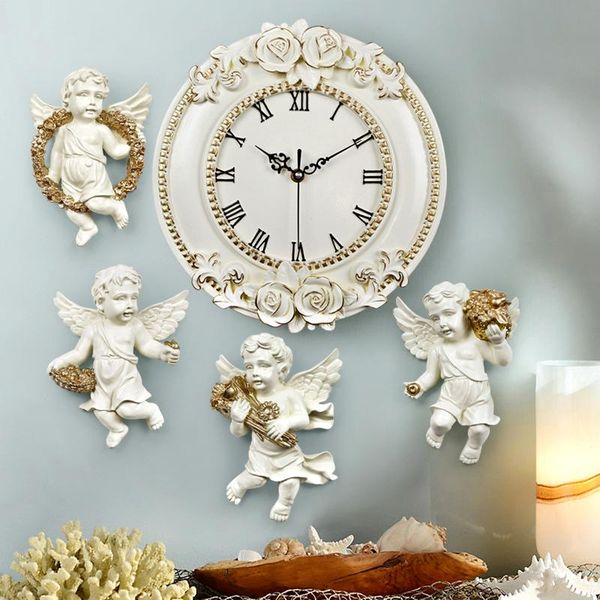 

wall clocks 2021 -selling european creative clock living room el restaurant mute watch crafts