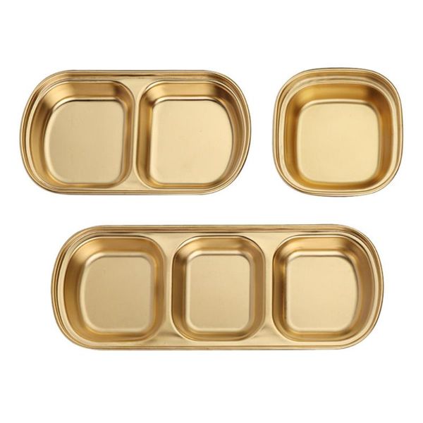 

dishes & plates 3pcs pot vinegar compartment sauce kitchen practical