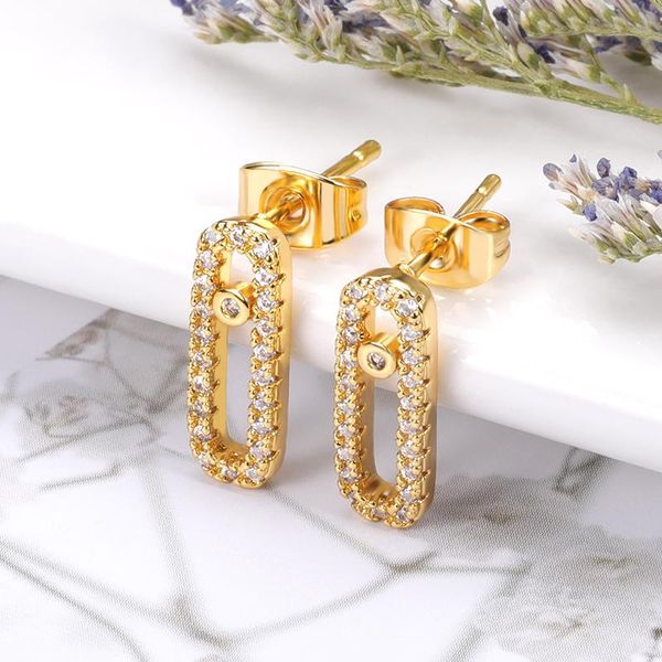 

stud geometry round crystal bead earings fashion jewelry 2021 wedding bridal earrings boucle oreille femme friend gifts bff, Golden;silver