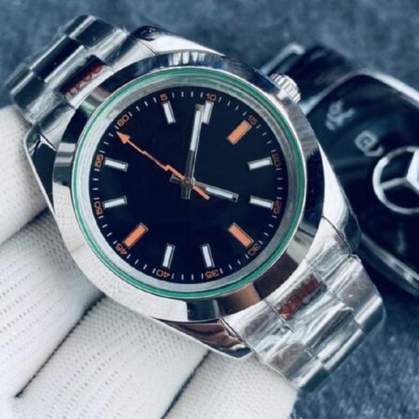 

wristwatches luxury automatic watches mechanical 116400 stainless steel men water resistant mens wrist watch casual watcheses, Slivery;brown