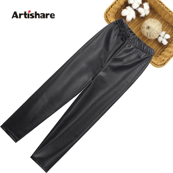 

leather pants for girls solid color girl pant spring autumn kids pants casual style girls clothing 6 8 10 12 14, Blue