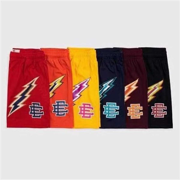 

eric emanuel ee basic short new york casual shorts men's fitness gym beach mesh breathable basketball sports pants lkph, White;black