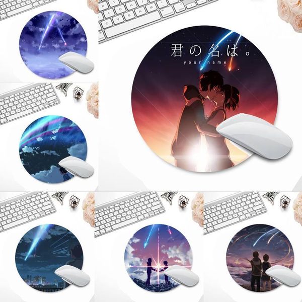

mouse pads & wrist rests your name silicone large/small pad to game desk table protect office work round mat lapcushion