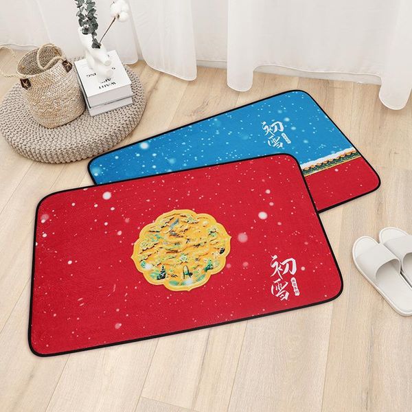 

bath mats modern household bathroom high-quality flannel absorbent non-slip kitchen floor enter door and rug carpets