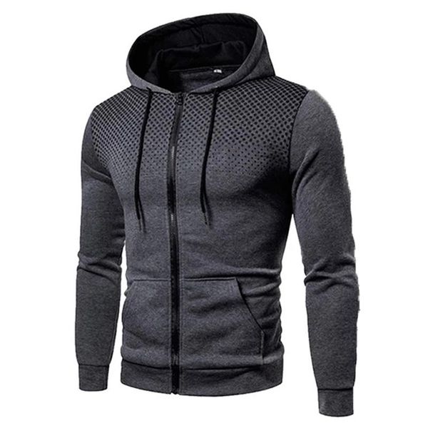 

men's hoodies & sweatshirts 2021 sweatshirt jackets fashion casual pullover cardigan hooded coat, Black
