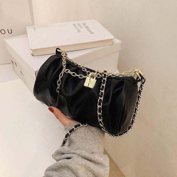 

leather bags vintage pu trending shoulder crossbody for simple 2021 women small chain barrel female luxury handbags purses bag axcxe