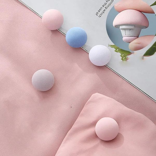 

clothing & wardrobe storage 4/12pcs mushroom quilt holder non-slip blanket clip one-click to unlock sheets sleep fixing shelf plate
