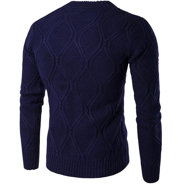 

sweater knit men's long solid color regular sweaters fo epc3, White