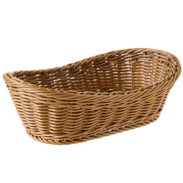 

oval wicker woven bread basket, 10.2inch storage basket for fruit cosmetic storage tableand bathroom