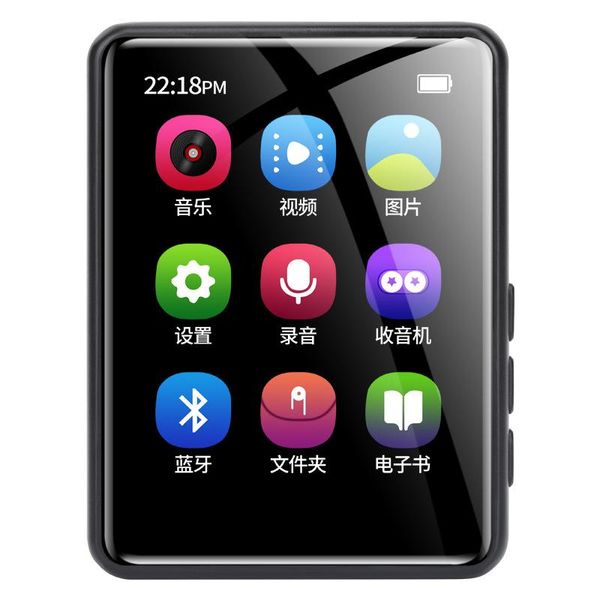 

x6 full touch screen mp3 player 4gb music player with fm radio video mp3 with built-in speaker