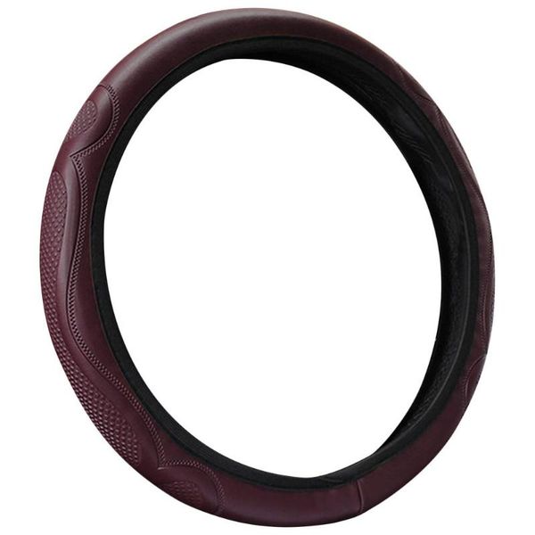 

steering wheel covers cover stylish elastic microfiber car leather nonslip universal auto wrap 1