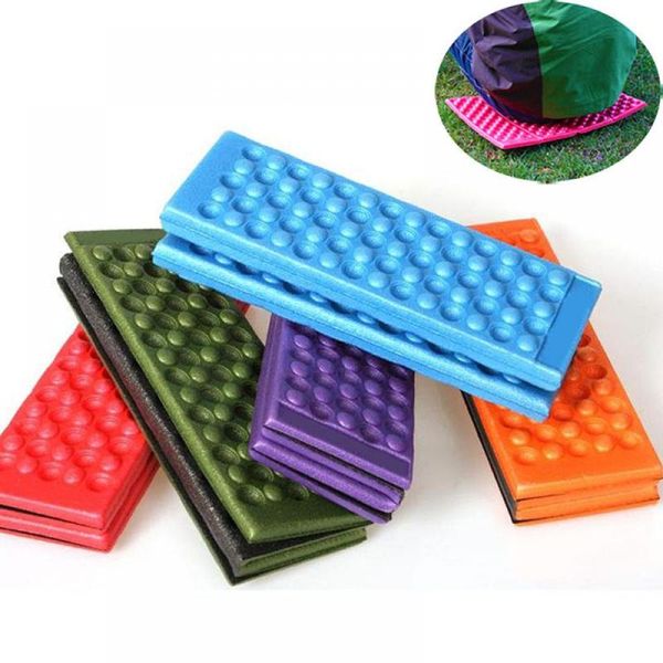 

outdoor pads foldable folding camping mat eva waterproof seat foam pad chair picnic moisture-proof mattress beach 5 colors mattre