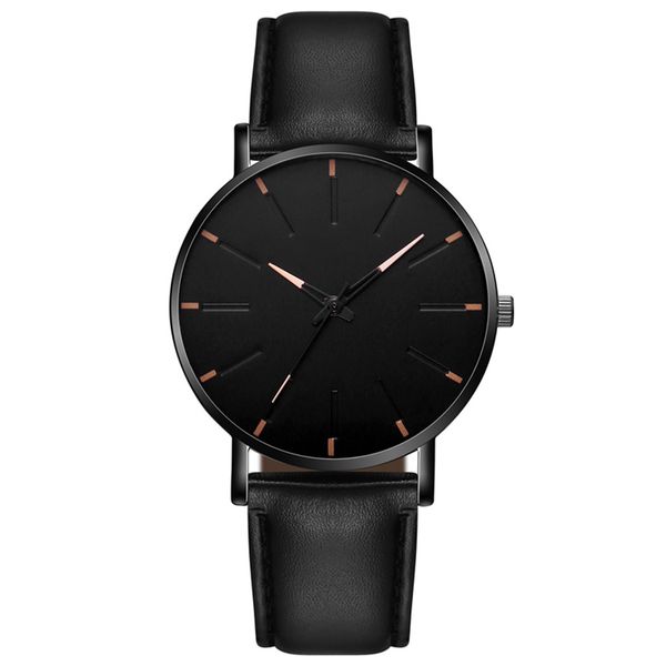 

mens quartz watches men casual dial leather strap montre de luxe watch color1, Slivery;brown