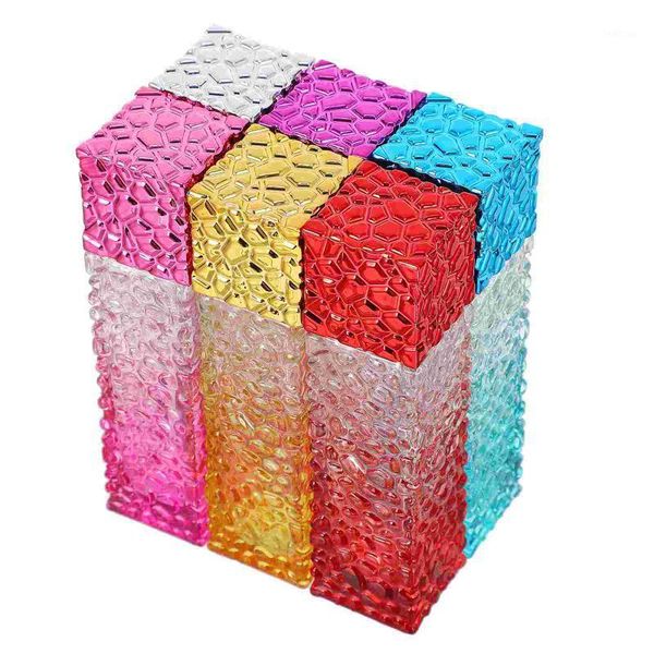 

storage bottles & jars 6pcs gradient perfume bottle dispenser refillable glass 50ml