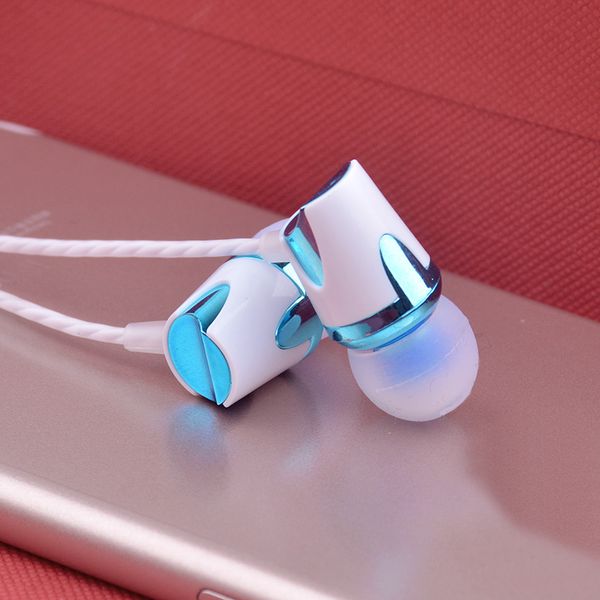 

in-ear wired ear phone 3.5mm earbuds earphones music sport gaming headset stereo blue with mic for iphone xiaomi samsung huawei