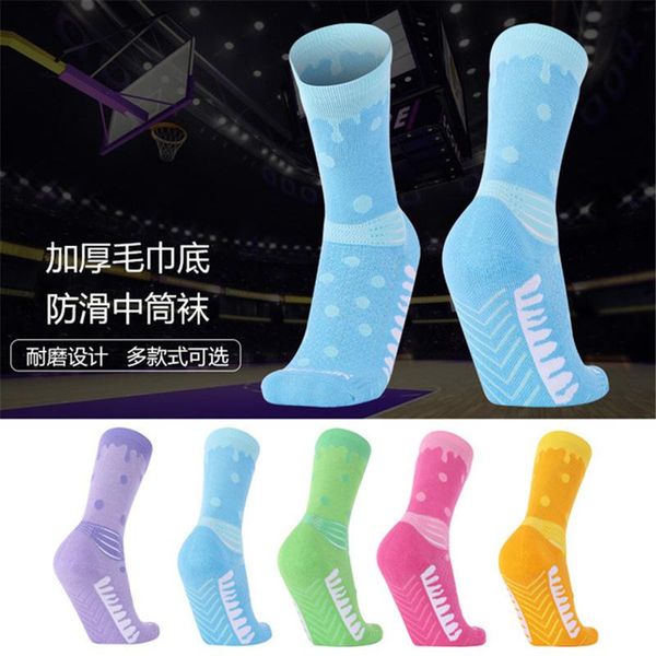 

men's socks delfine basketball socks, comfortable and breathable sports thickened tube, Black