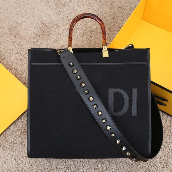 

new shoulder bags women handbag crossbody brands designer handbags flower printing bag size:41cm1, Black