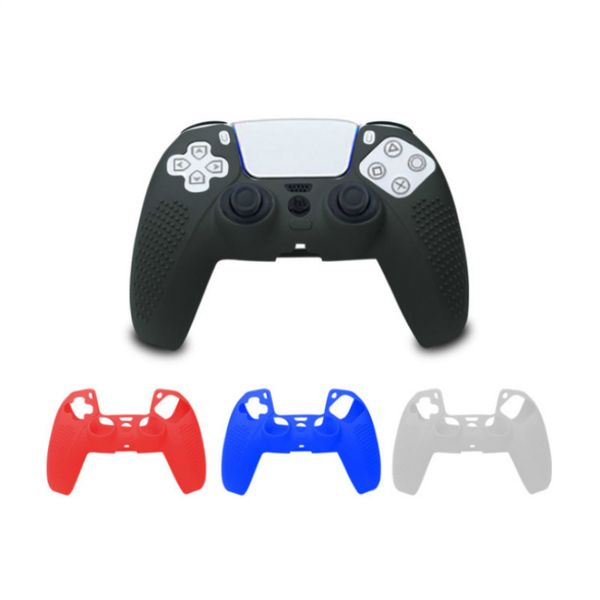 

silicone gamepad protective cover joystick case for playstation5 accessories ps5 controller non-slip cover thumb grip cap