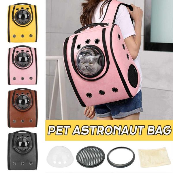 

cat backpack cat carrier fat bag breathable transport travel bag dog space pet astronaut backpack for pets