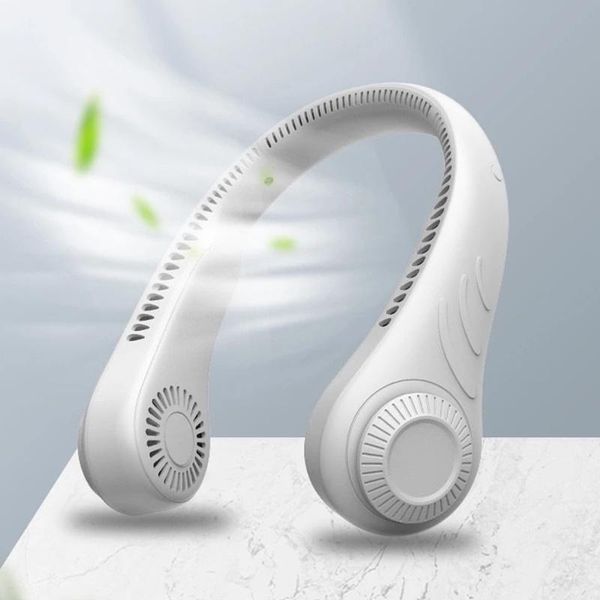 

electric fans 4000/2000mah neck fan usb portable charging handheld student lazy hanging small mini net red