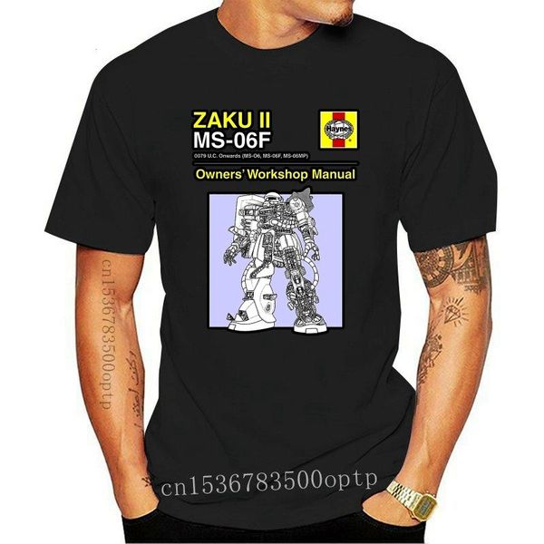 

men's t-shirts 2021 men tshirt gundam zaku ii owner manual tri blend t shirt women t-shirt tees top, White;black
