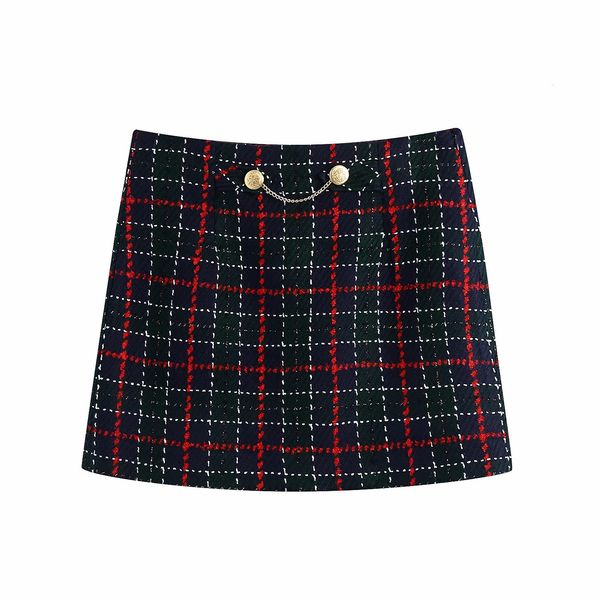 

women's shorts casual women slim plaid patchwork skirt 2021 spring fashion ladies vintage navy blue s female elegant streetwear jp, White;black