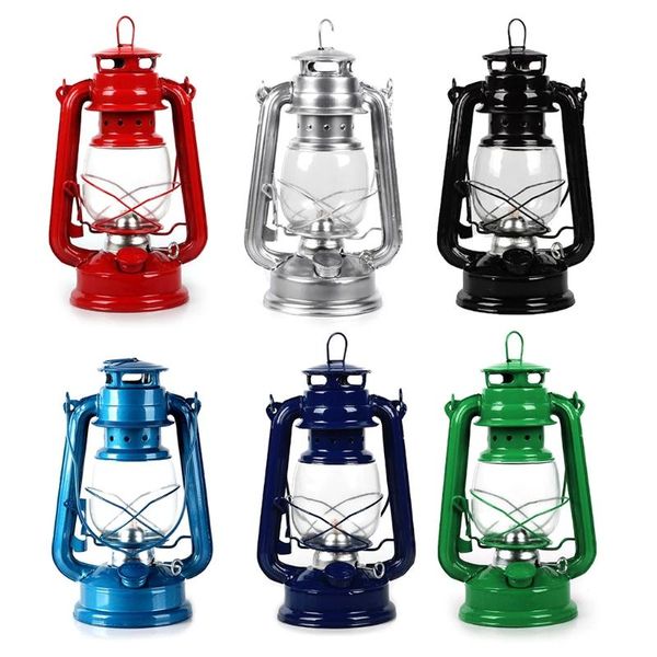 

retro classic kerosene lamp dimmable lanterns wick portable camping light decor
