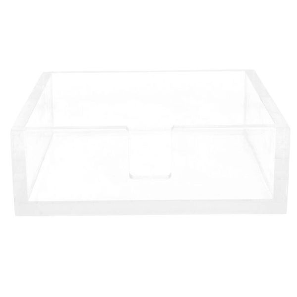 Taschentuchboxen, Servietten, 1 Stück, transparenter Acryl-Tisch-Serviettenhalter, Cocktail-Papierhandtuchbehälter